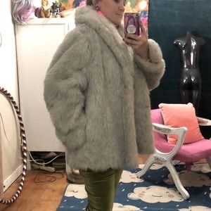 Vintage G. Caserotti Faux Fur Coat